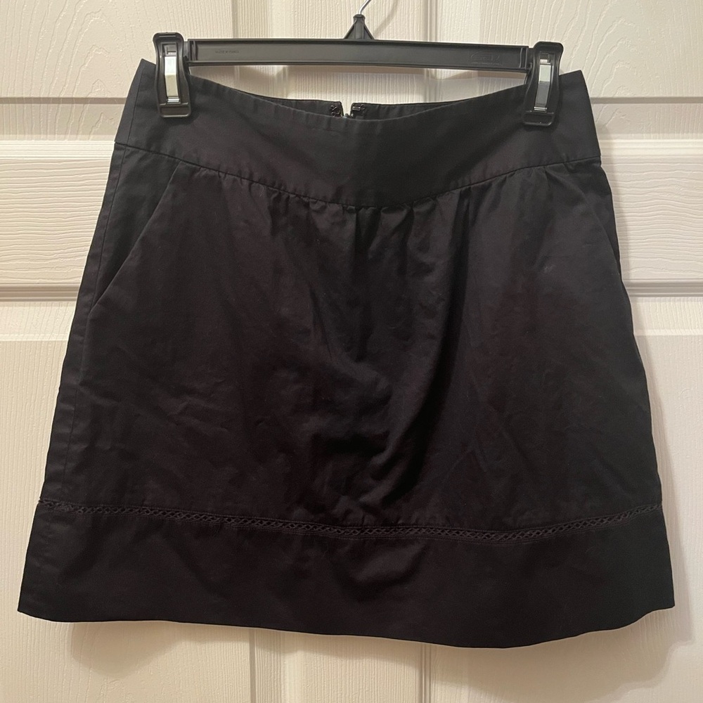 LOFT black mini skirt